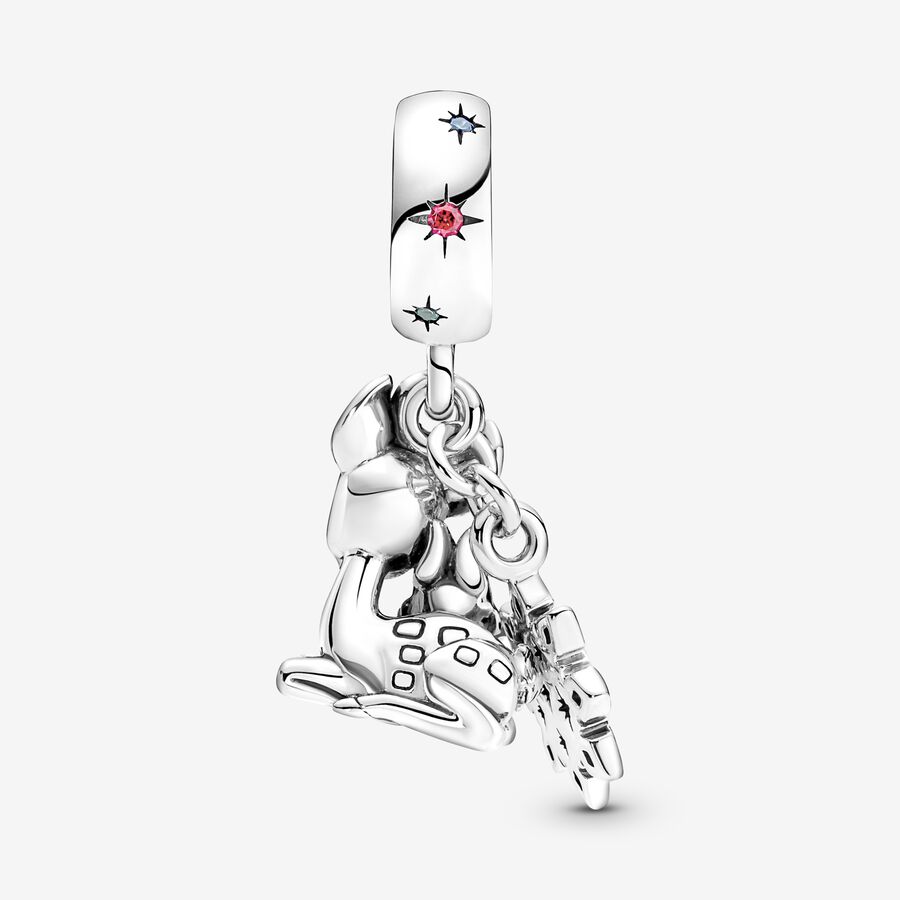 Dangle Charms Pandora Disney Bambi & Thumper Strieborne | SK956DWRM