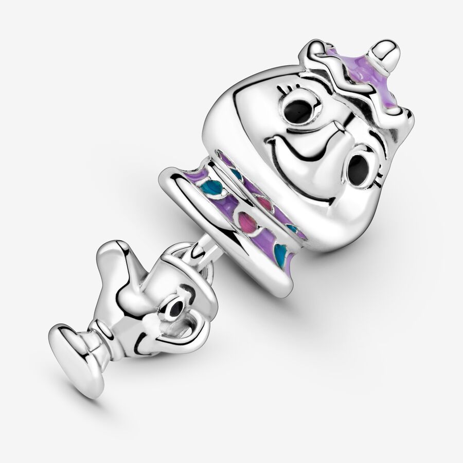 Dangle Charms Pandora Disney Beauty the Beast Mrs. Potts Chip Strieborne | SK219WQFM