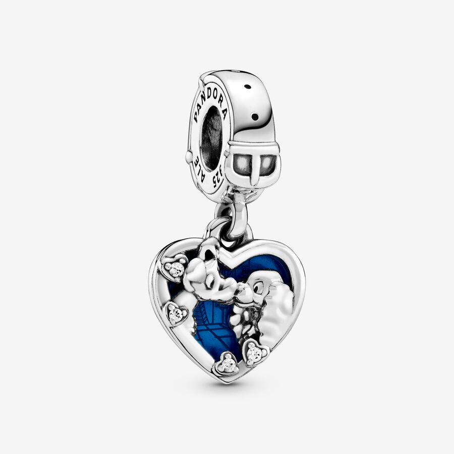 Dangle Charms Pandora Disney Lady the Tramp Strieborne | SK657SXWH