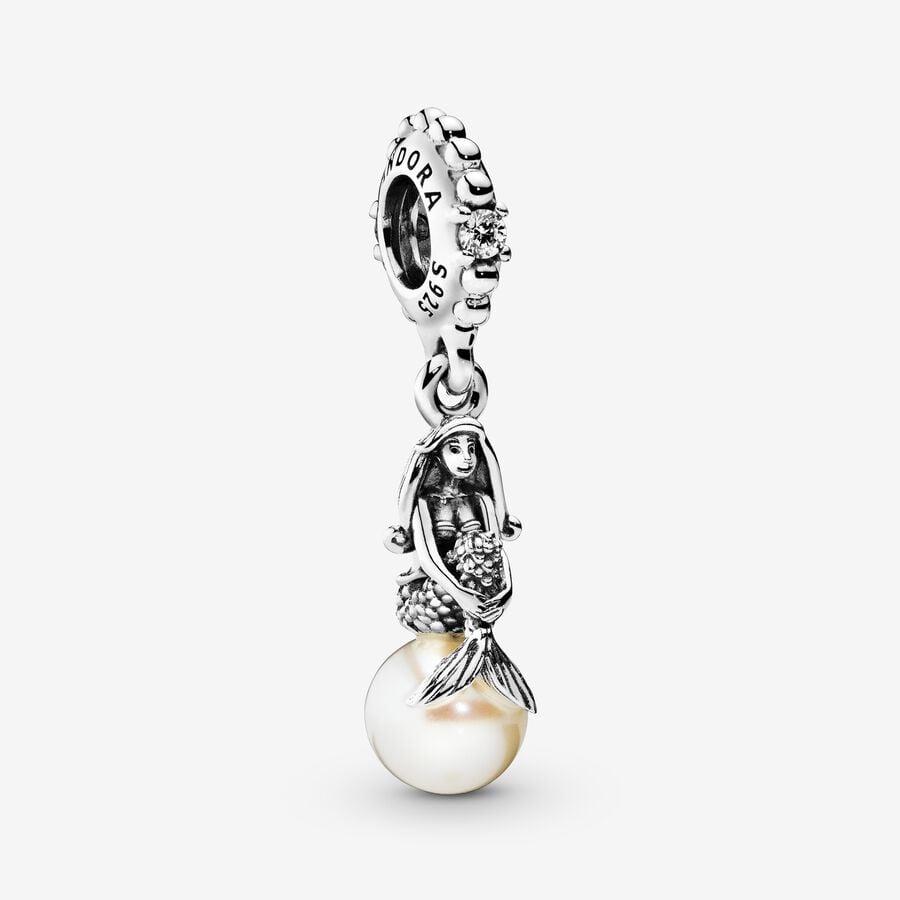 Dangle Charms Pandora Disney Luminous Ariel Strieborne | SK629URTG