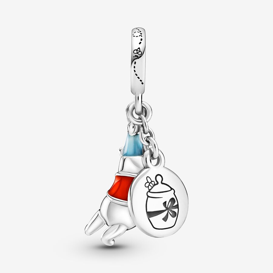 Dangle Charms Pandora Disney Winnie the Pooh Birthday Strieborne | SK634VNMI