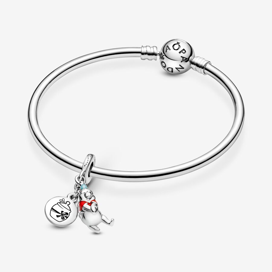 Dangle Charms Pandora Disney Winnie the Pooh Birthday Strieborne | SK634VNMI