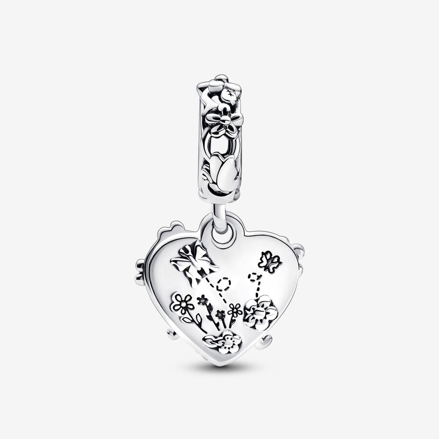 Dangle Charms Pandora Disney Winnie the Pooh & Piglet Double Strieborne | SK671PUER