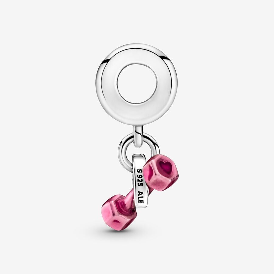 Dangle Charms Pandora Dumbbell & Strieborne | SK015SZNQ