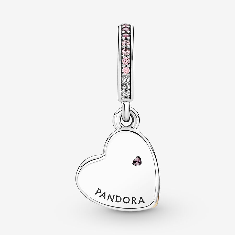 Dangle Charms Pandora Entwined Infinite Hearts & Love Double Viacfarebný | SK617GOLV