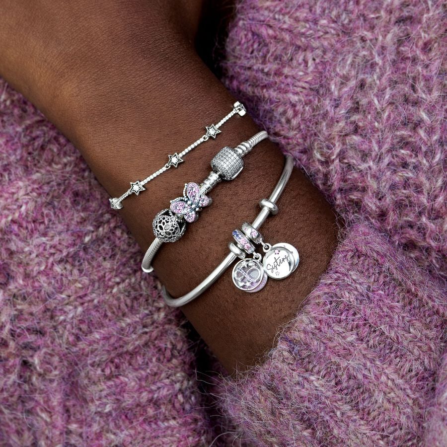 Dangle Charms Pandora Forever Sisters Strieborne | SK109YIMP