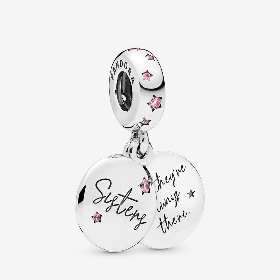 Dangle Charms Pandora Forever Sisters Strieborne | SK109YIMP