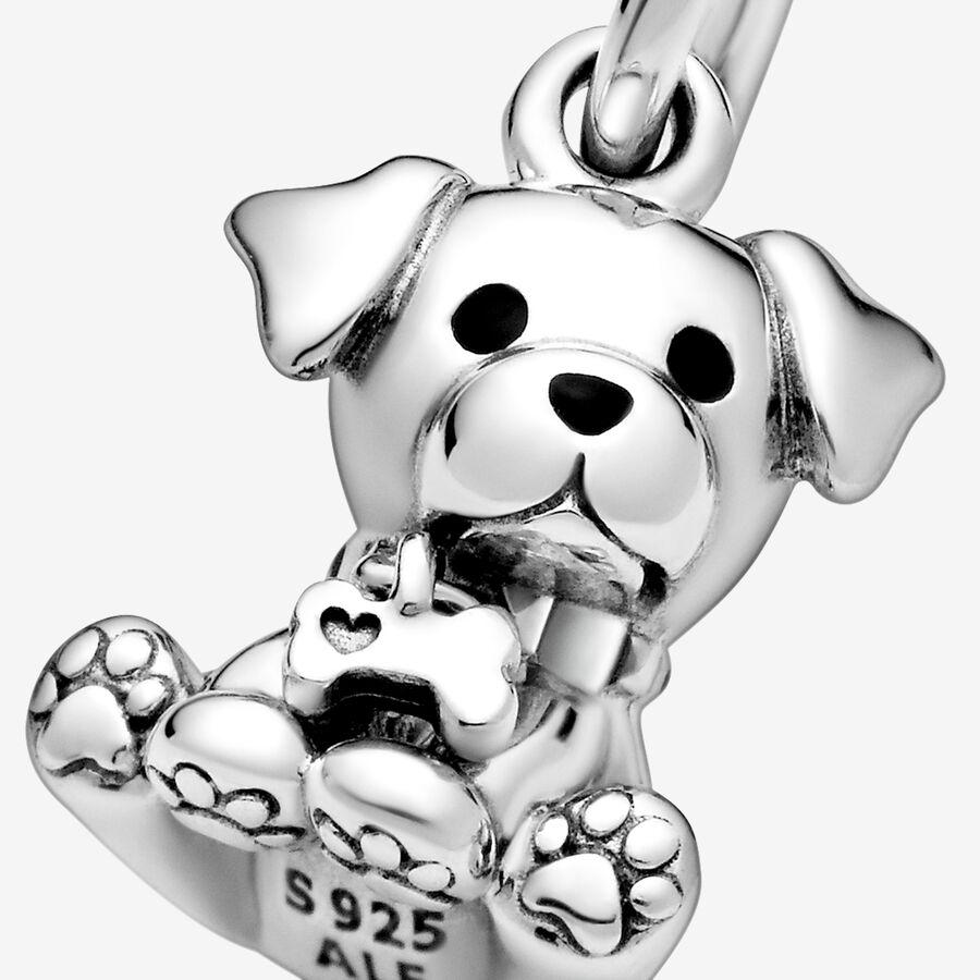 Dangle Charms Pandora Labrador Puppy Strieborne | SK281RLZE