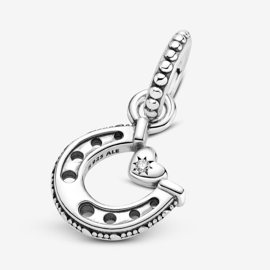 Dangle Charms Pandora Luck Horseshoe Strieborne | SK146PCTV