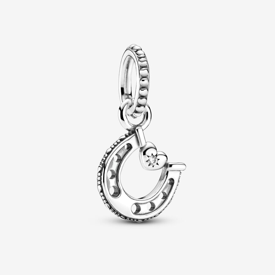 Dangle Charms Pandora Luck Horseshoe Strieborne | SK146PCTV