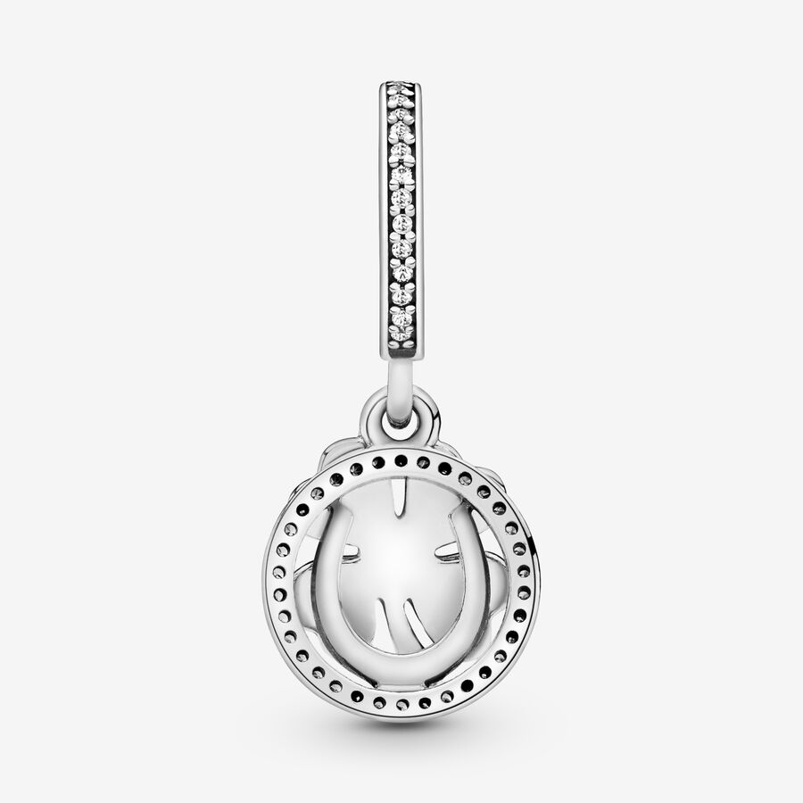 Dangle Charms Pandora Lucky Four-Leaf Clover Strieborne | SK176DLVJ