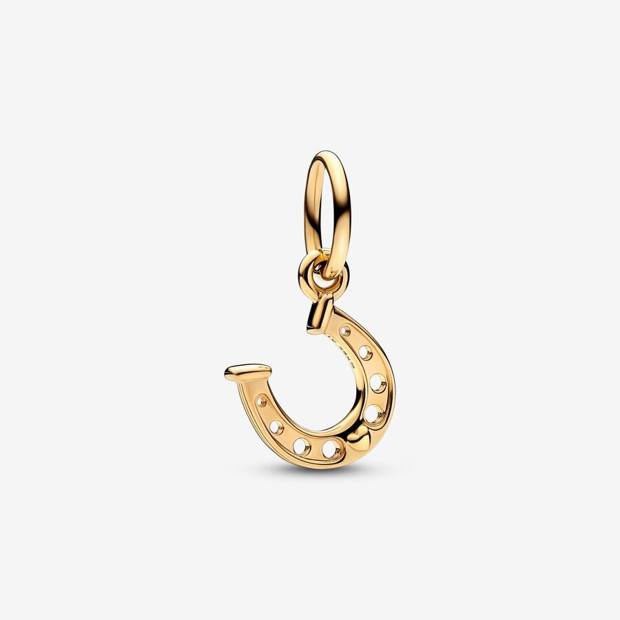 Dangle Charms Pandora Lucky Horseshoe Zlate | SK514CAJE