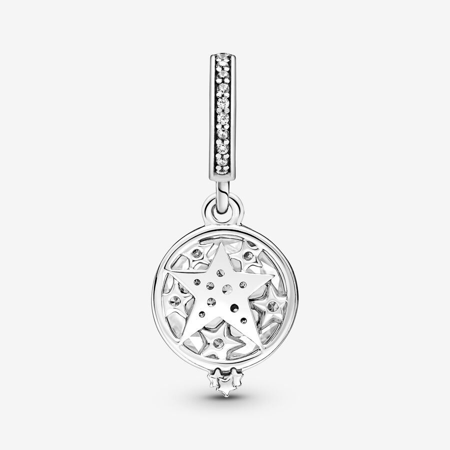 Dangle Charms Pandora Magnified Star Double Strieborne | SK132KOIG