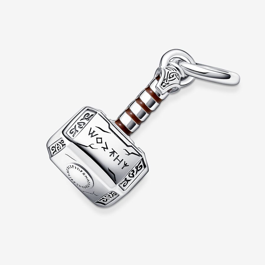 Dangle Charms Pandora Marvel The Avengers Thor's Hammer Strieborne | SK530KDWB