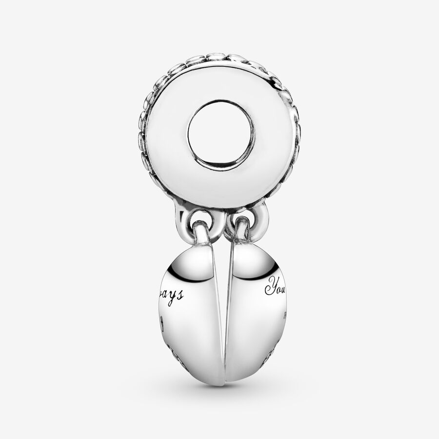 Dangle Charms Pandora Mother & Daughter Hearts & Love with Clear CZ Strieborne | SK249BAZQ