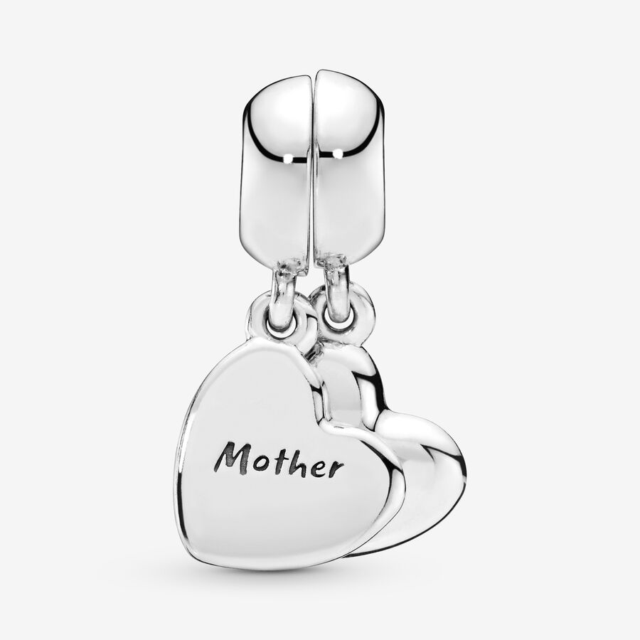 Dangle Charms Pandora Mother & Son Hearts & Love Strieborne | SK603KMHC