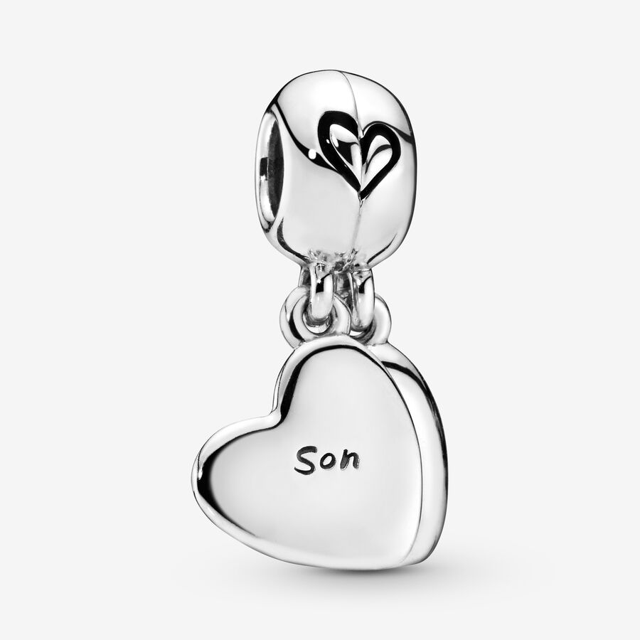 Dangle Charms Pandora Mother & Son Hearts & Love Strieborne | SK603KMHC