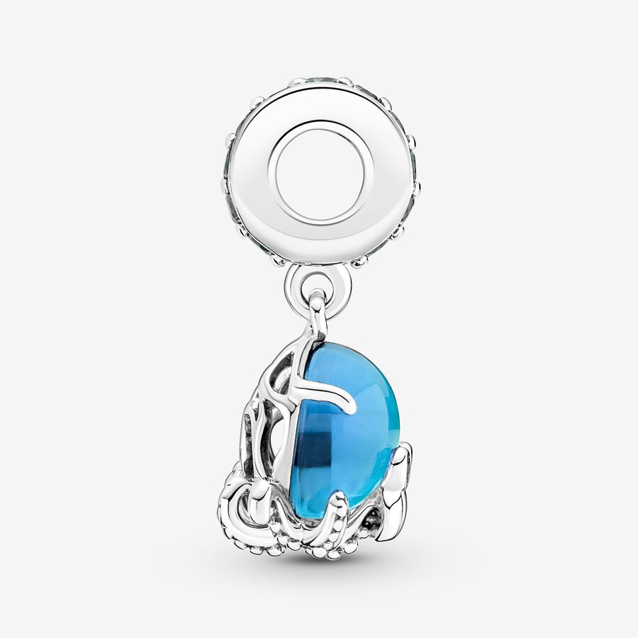 Dangle Charms Pandora Murano Glass Cute Octopus Strieborne | SK476ZDJP