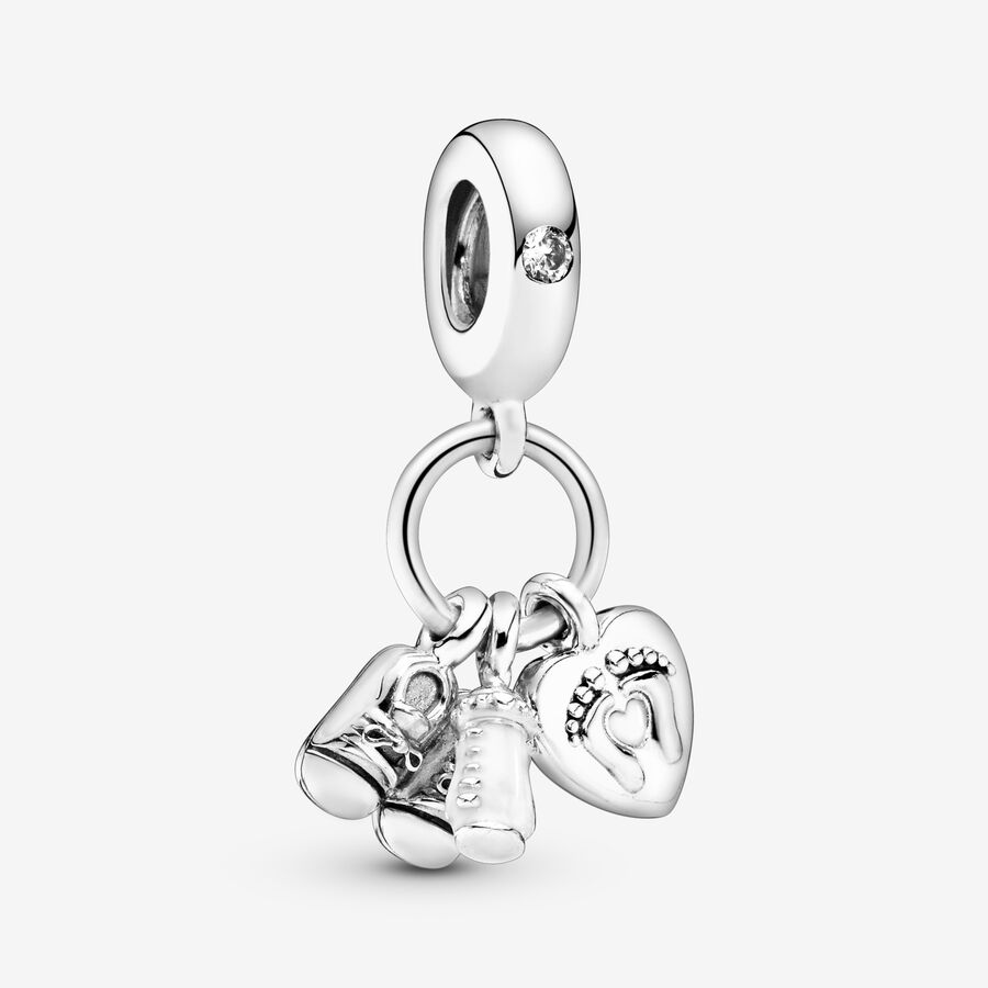 Dangle Charms Pandora My Little Baby Strieborne | SK409QSLJ