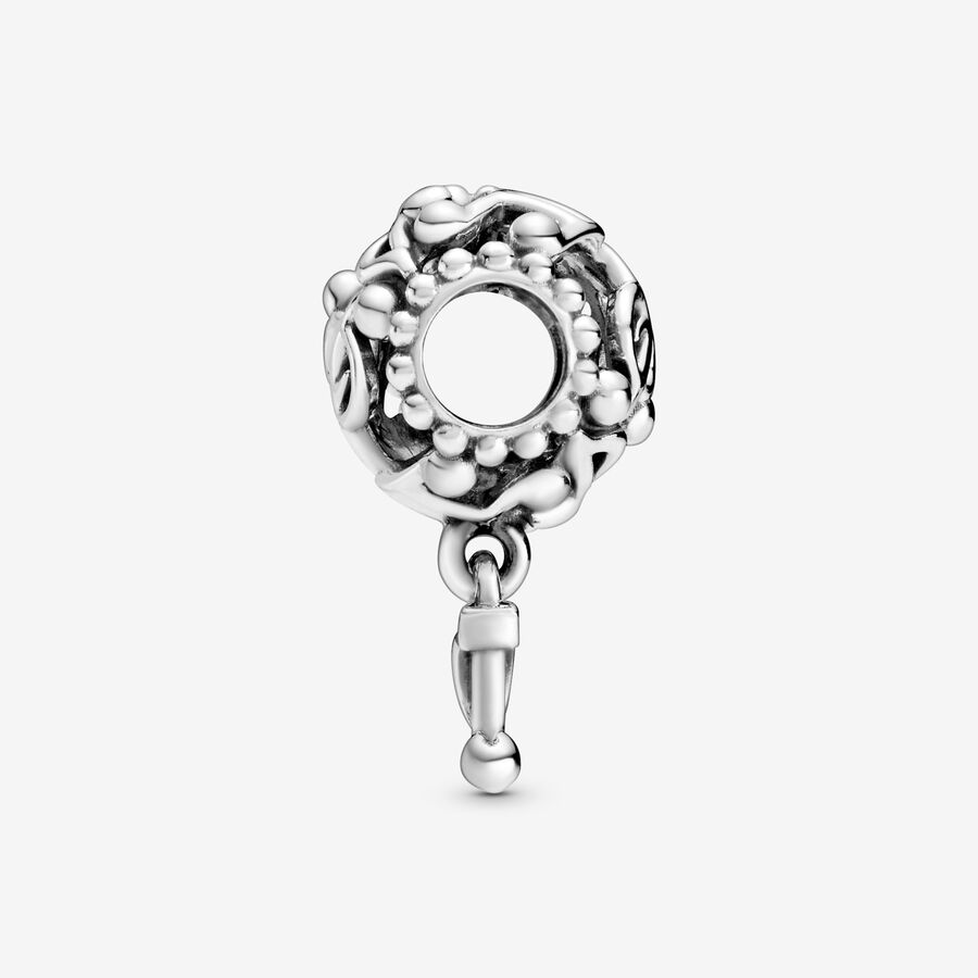 Dangle Charms Pandora Openwork Music Notes Strieborne | SK392NXQL