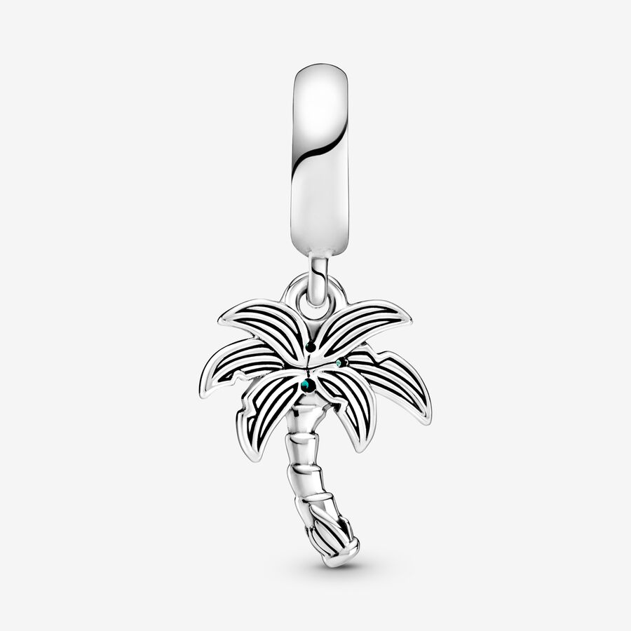 Dangle Charms Pandora Palm Tree & Coconuts Strieborne | SK163MSFJ