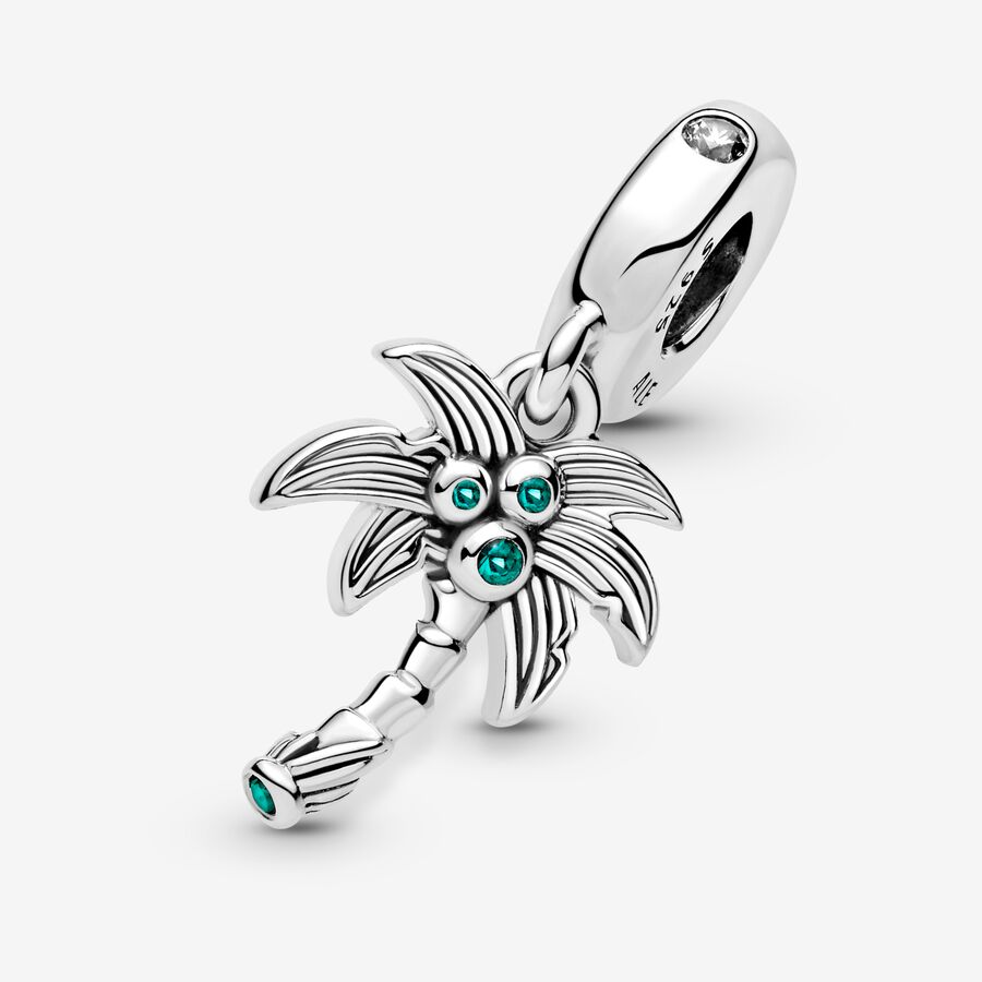 Dangle Charms Pandora Palm Tree & Coconuts Strieborne | SK163MSFJ