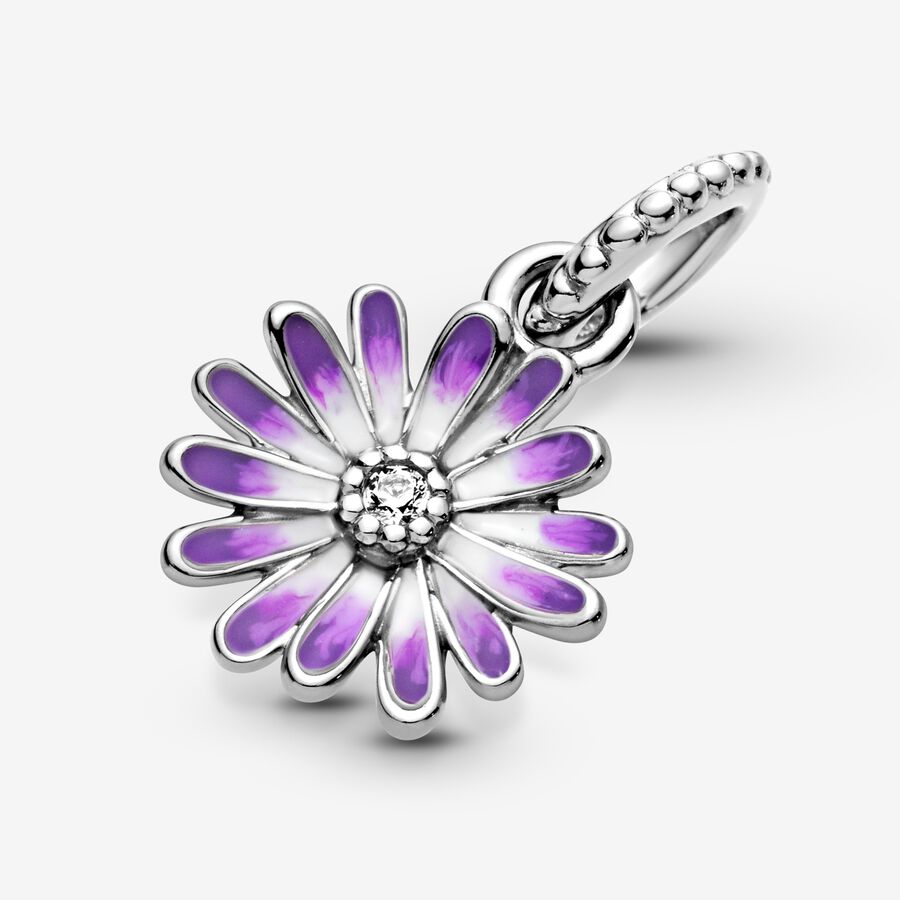 Dangle Charms Pandora Purple Daisy Strieborne | SK265UGYM