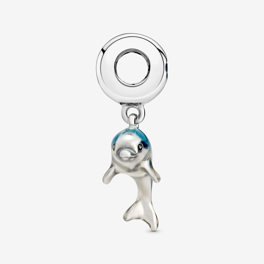 Dangle Charms Pandora Shimmering Dolphin Strieborne | SK479GOYU