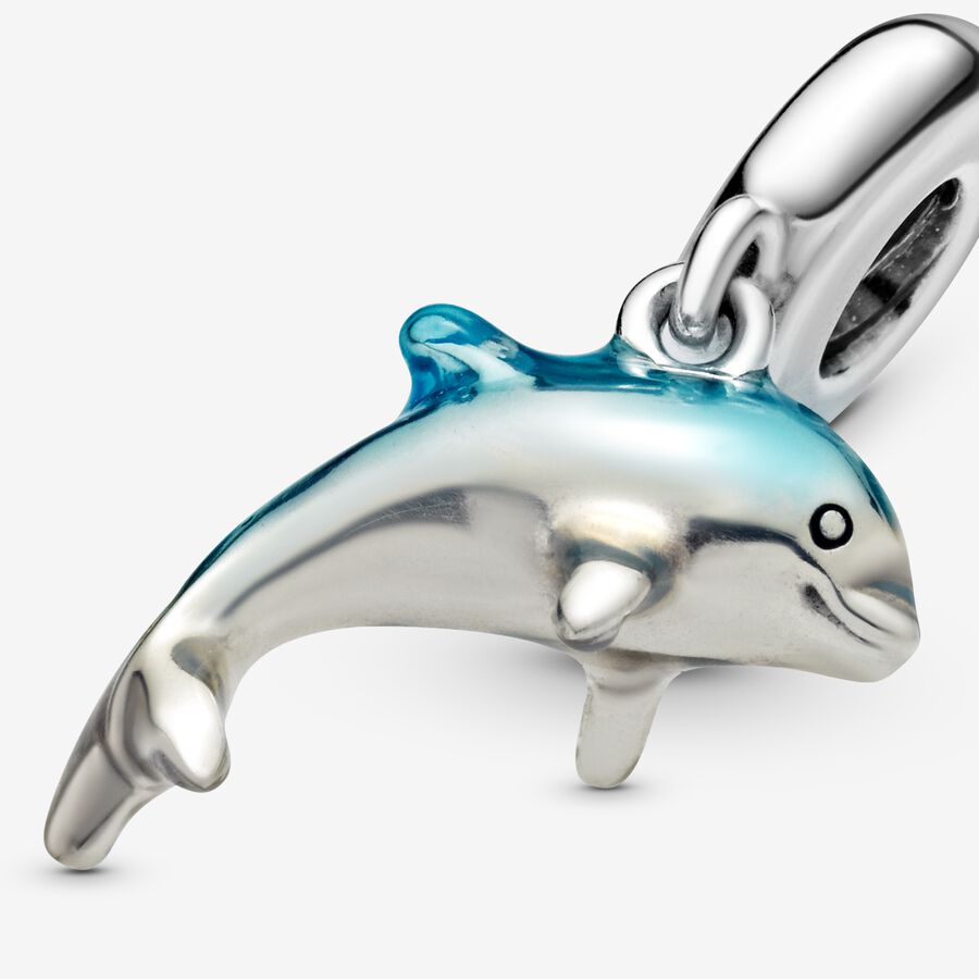 Dangle Charms Pandora Shimmering Dolphin Strieborne | SK479GOYU