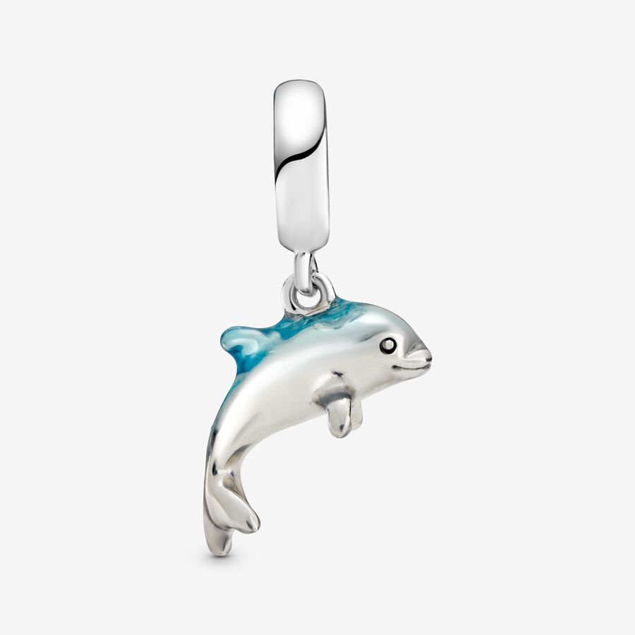 Dangle Charms Pandora Shimmering Dolphin Strieborne | SK479GOYU