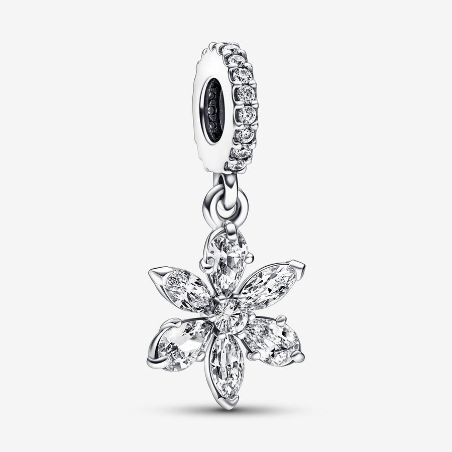 Dangle Charms Pandora Sparkling Herbarium Cluster Strieborne | SK351IWYJ