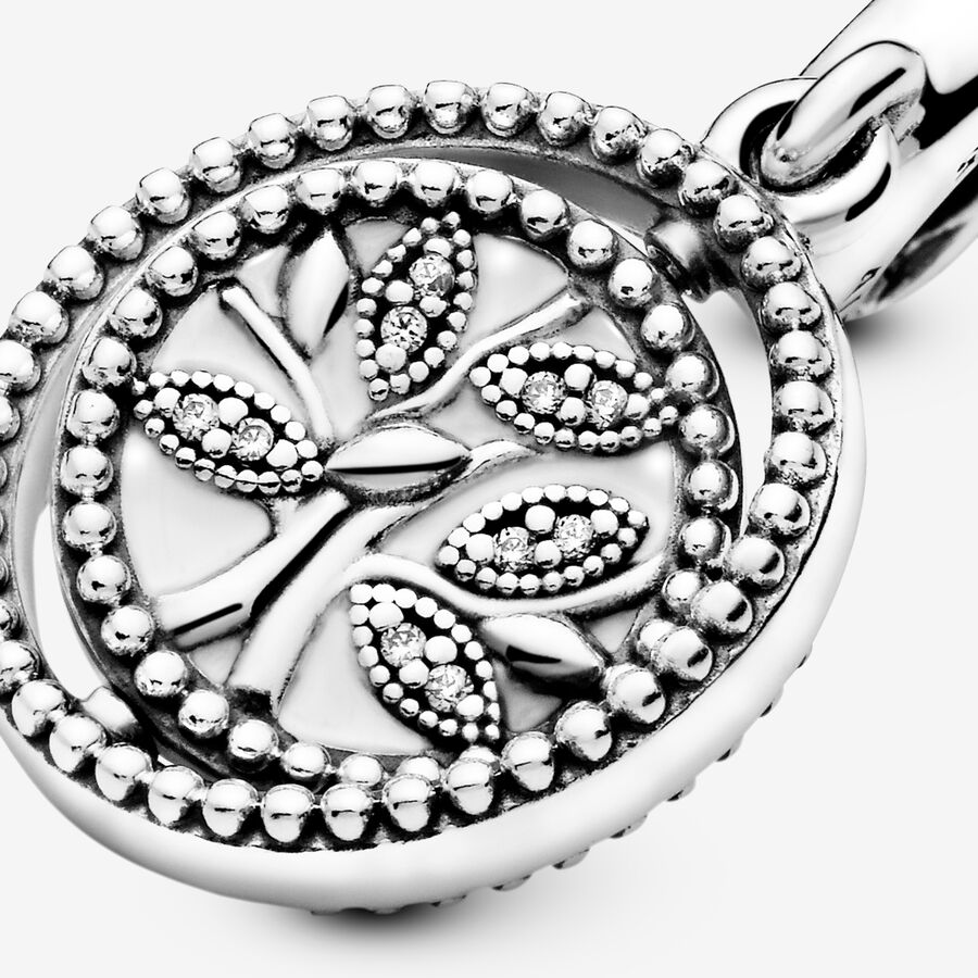 Dangle Charms Pandora Spinning Family & Friends Tree Strieborne | SK321RIYH