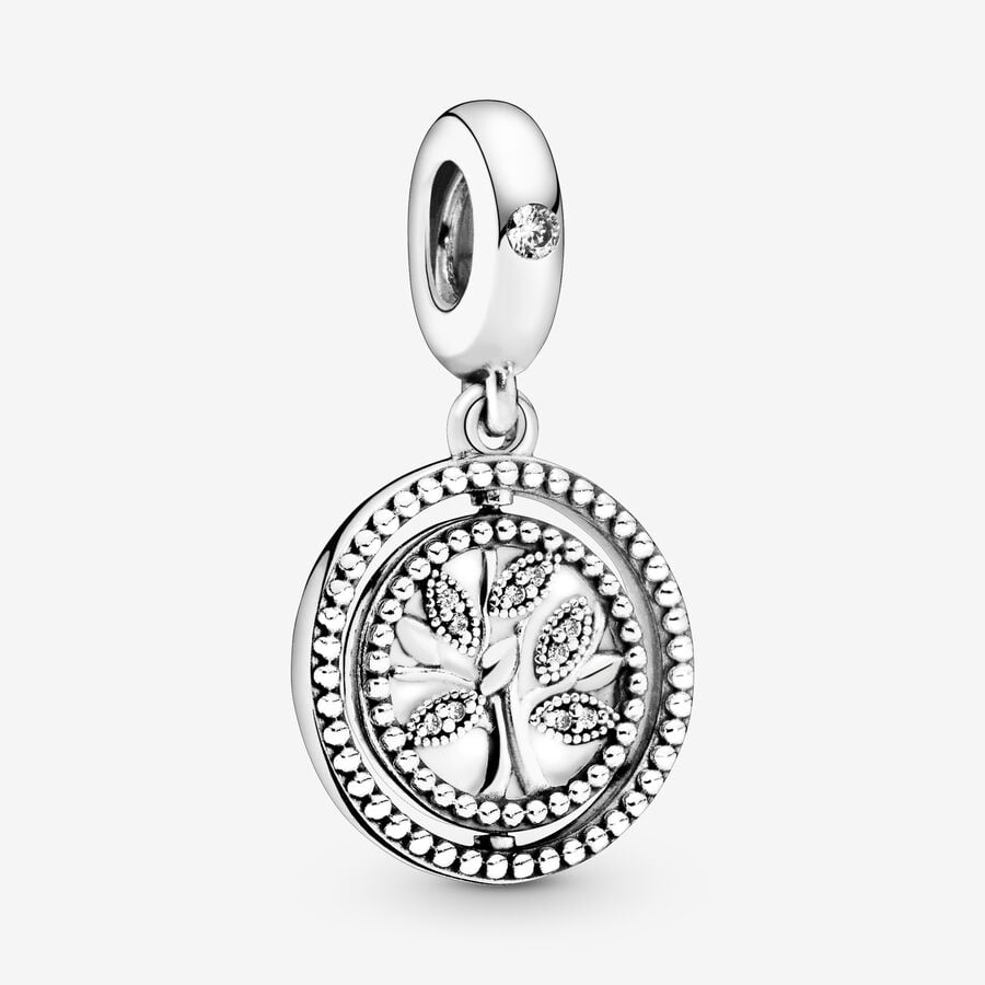 Dangle Charms Pandora Spinning Family & Friends Tree Strieborne | SK321RIYH