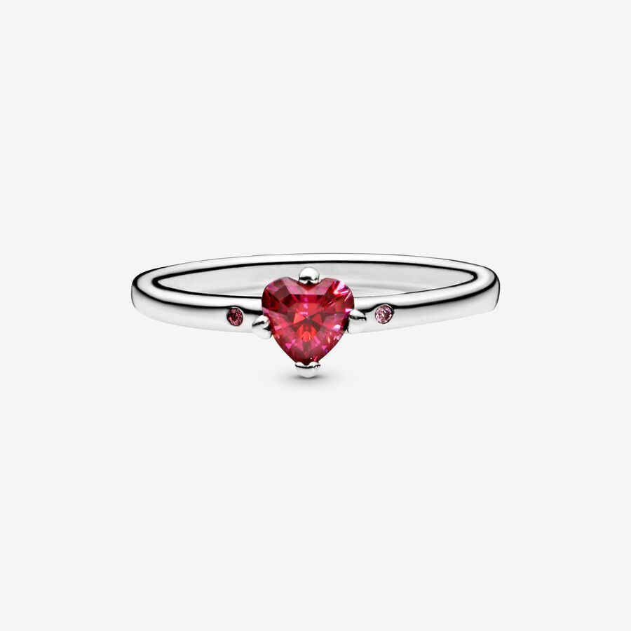 Halo & Solitaire Rings Pandora You & Me with Pink CZ Strieborne | SK128YTOX