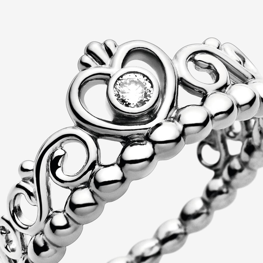 Heart & Promise Rings Pandora My Princess with Cubic Zirconia Strieborne | SK183VFUY