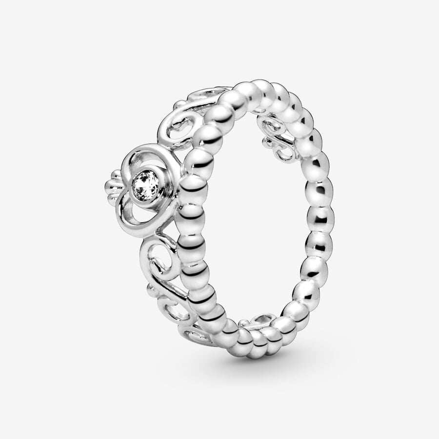 Heart & Promise Rings Pandora My Princess with Cubic Zirconia Strieborne | SK183VFUY