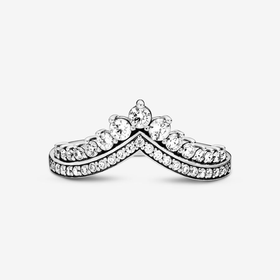 Heart & Promise Rings Pandora Princess Wishbone Strieborne | SK943JWCZ