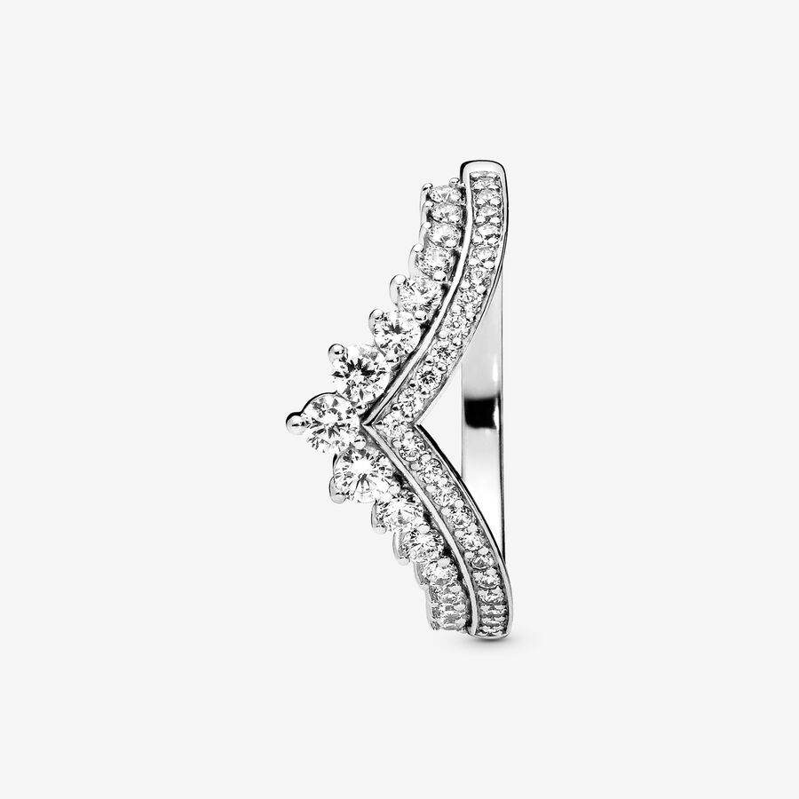 Heart & Promise Rings Pandora Princess Wishbone Strieborne | SK943JWCZ