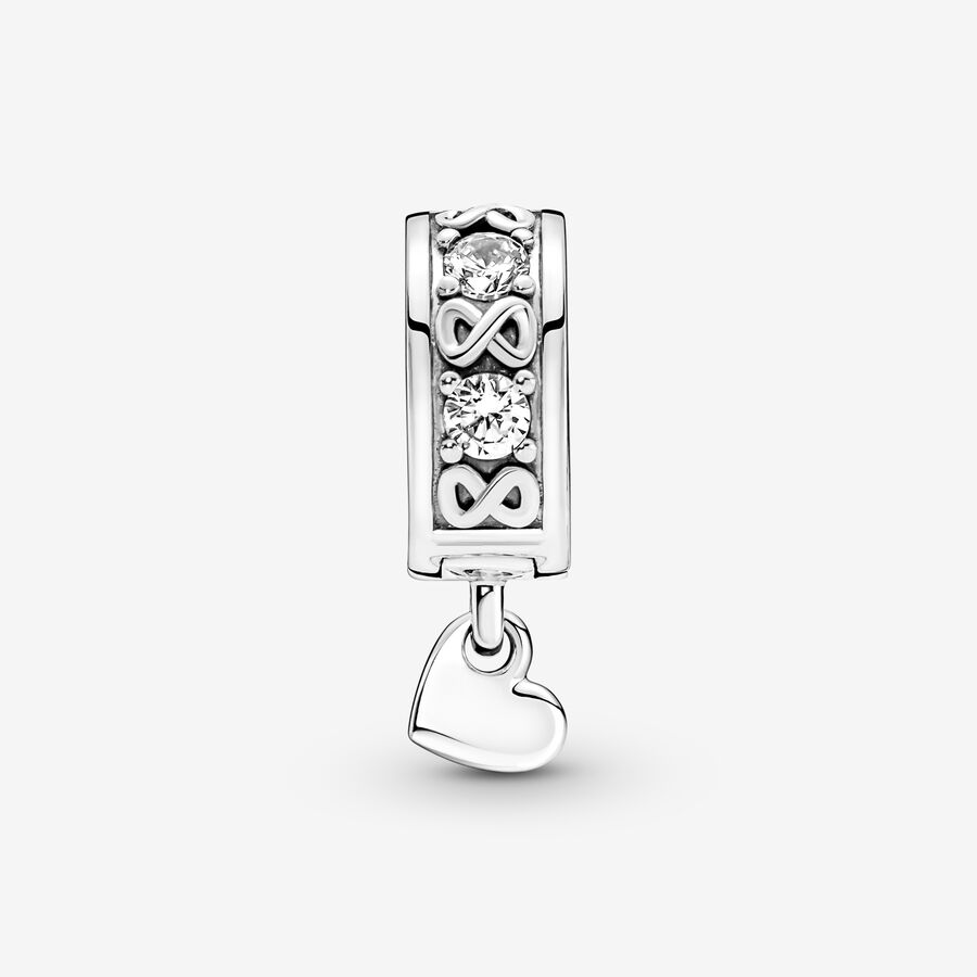 Klipy Pandora Family & Friends Always Pave Clip Strieborne | SK876DRVF