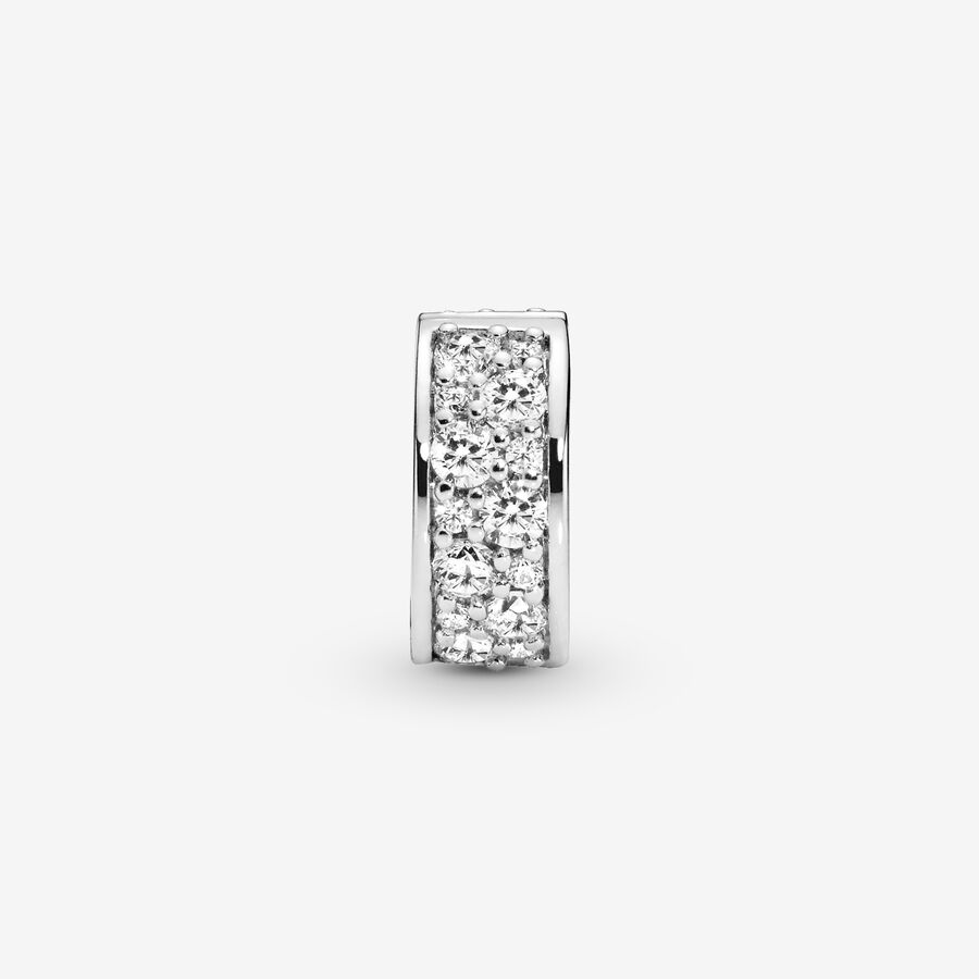 Klipy Pandora Shining Elegance Clip with Clear CZ Strieborne | SK057LNXG