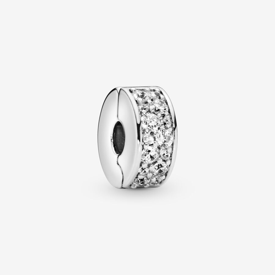 Klipy Pandora Shining Elegance Clip with Clear CZ Strieborne | SK057LNXG