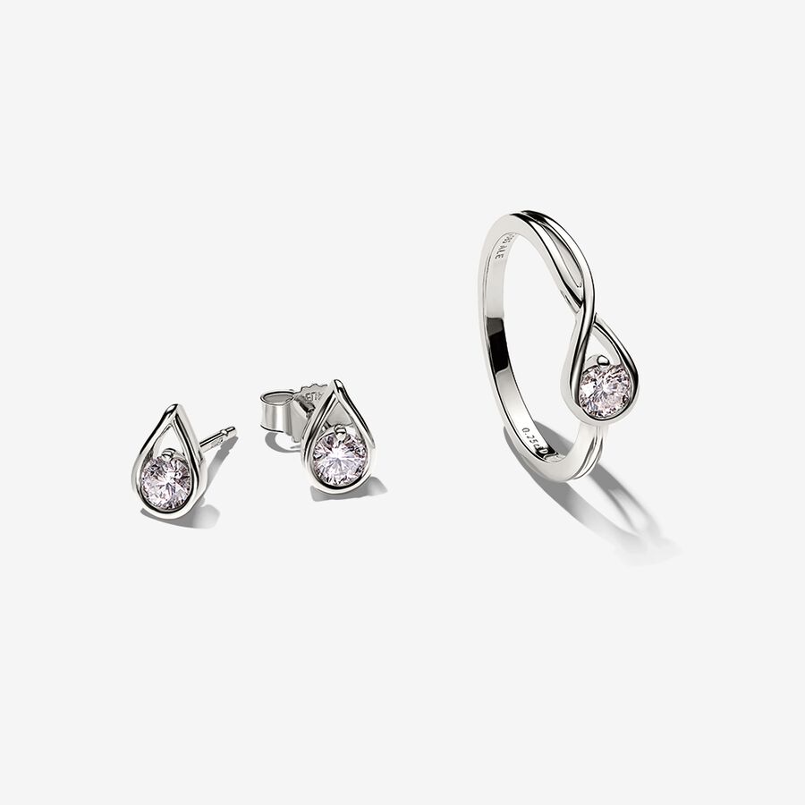 Lab Created Diamond Styled Sets Pandora Brilliance 0.75 CT TW Viacfarebný | SK127JNIZ