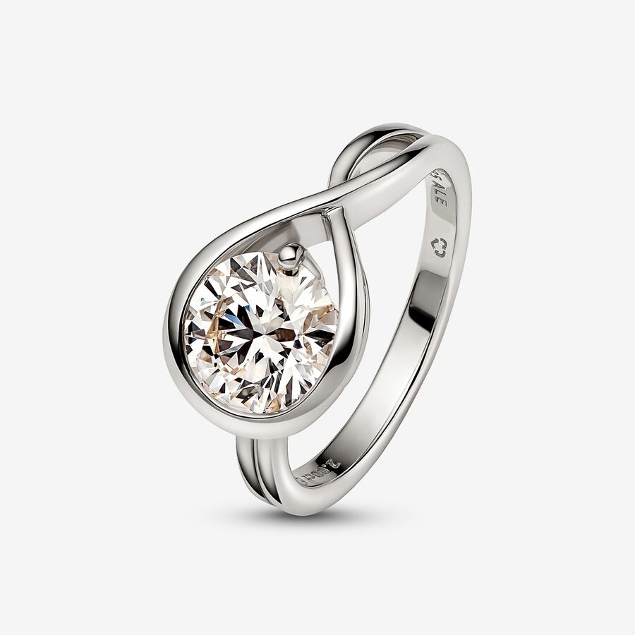 Lab Created Diamonds Pandora Brilliance 2.00 CT TW Biele Zlate | SK459RGPA