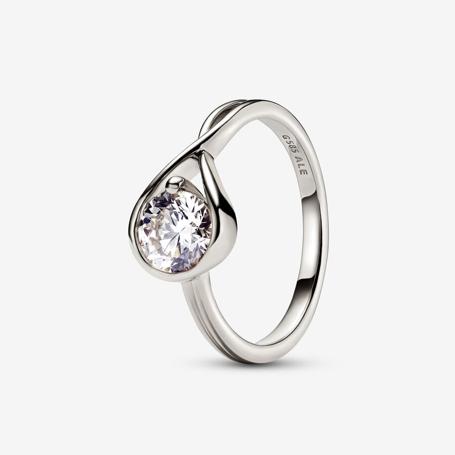 Lab Created Diamonds Pandora Brilliance 1.00 CT TW Biele Zlate | SK853RDCB