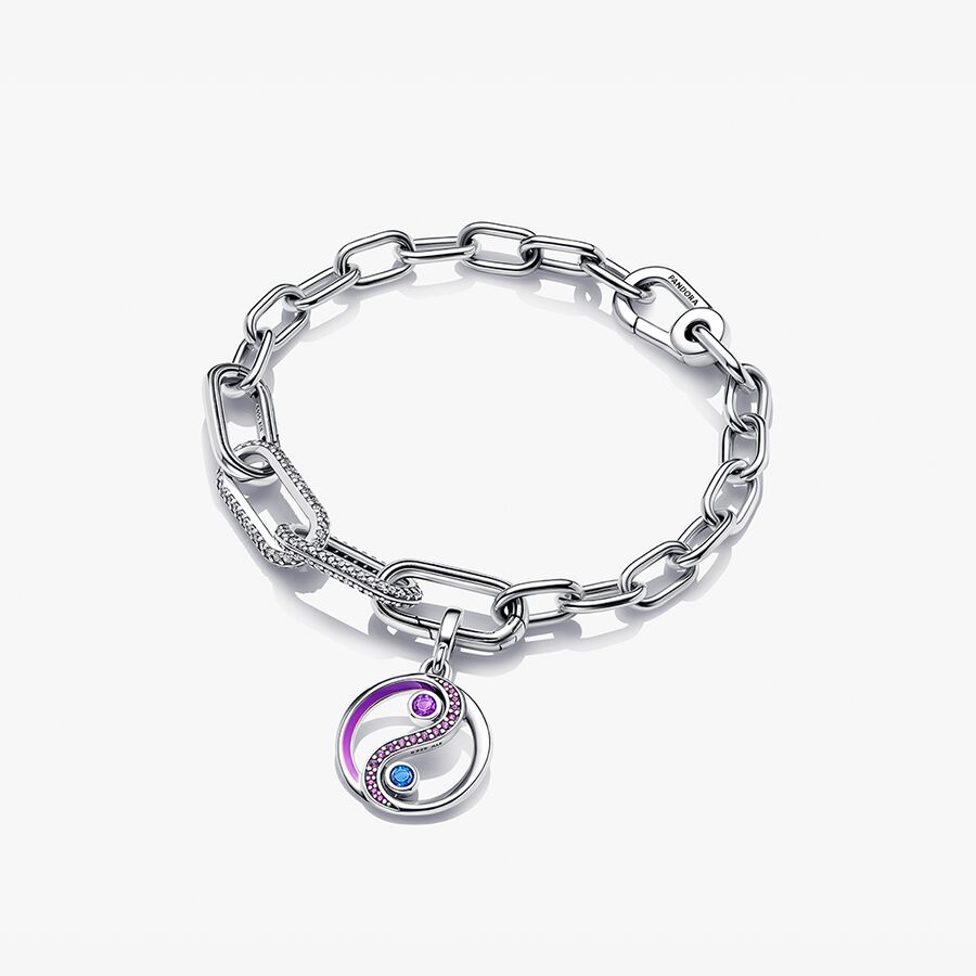 Link Bracelets Pandora ME Balance Yin Yang Sparkling Viacfarebný | SK325NSJW