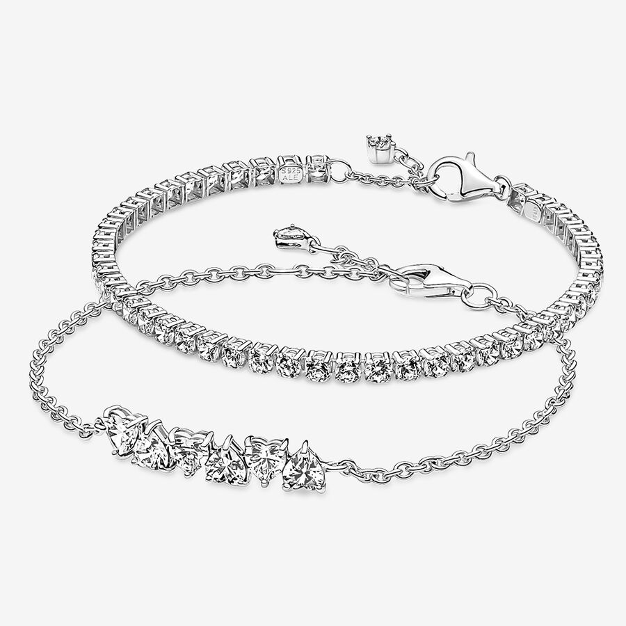 Non Charm Bracelets Pandora Endless Hearts & Love Sparkling Viacfarebný | SK517JXRD