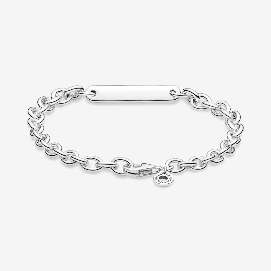 Non Charm Bracelets Pandora Engravable Bar Strieborne | SK641GSXA