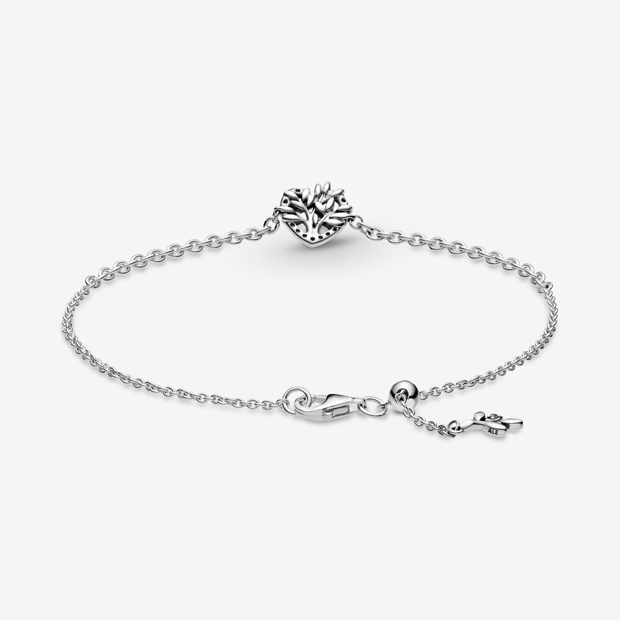 Non Charm Bracelets Pandora Family & Friends Tree Strieborne | SK821PFUH