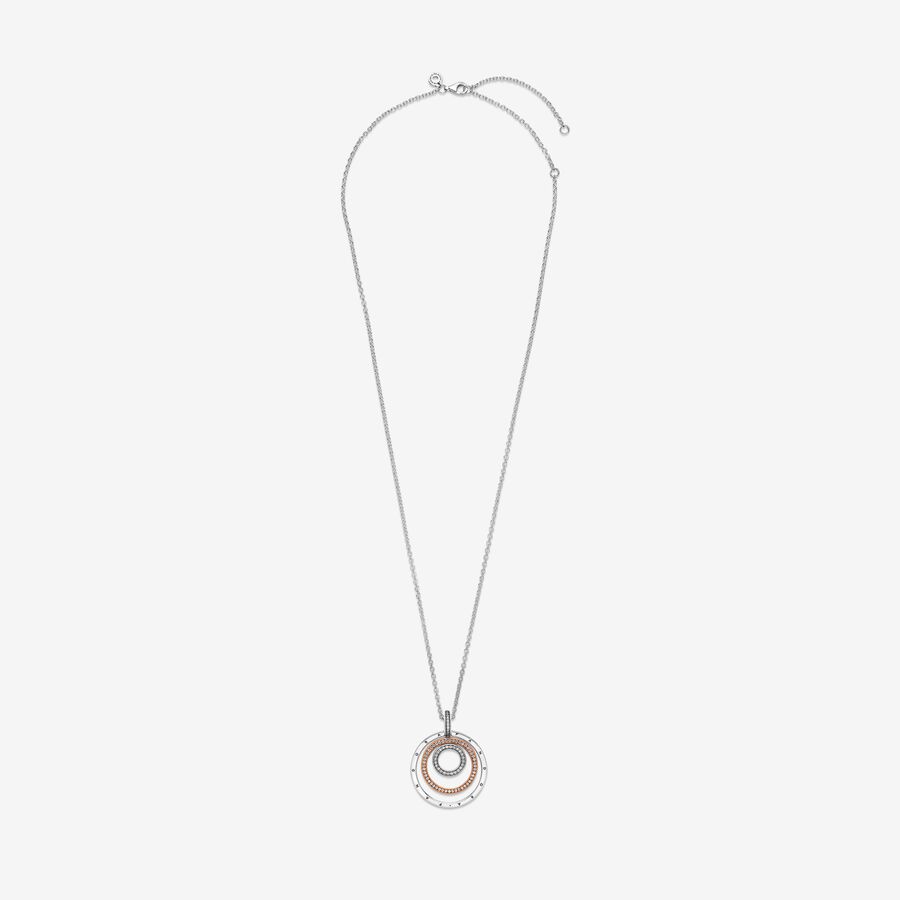 Pendant Necklaces Pandora Circles & Viacfarebný | SK619HVNA