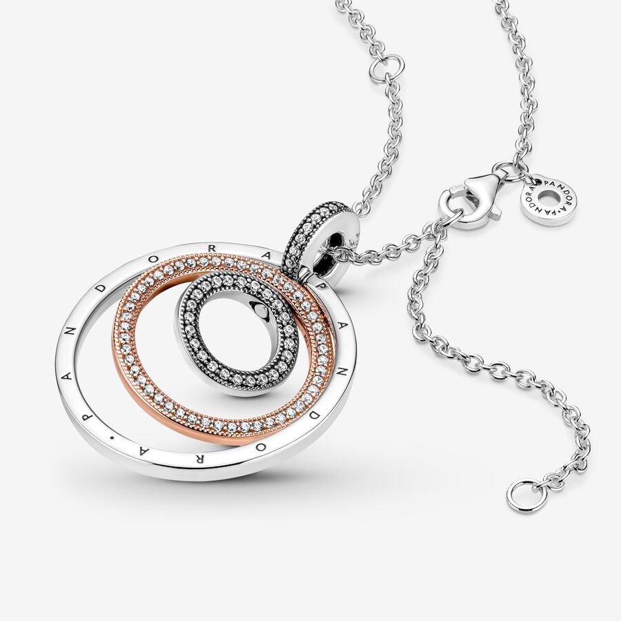 Pendant Necklaces Pandora Circles & Viacfarebný | SK619HVNA